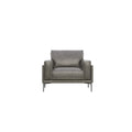 Onyx Gray Leather Chair Dark Gray Primary Living Space Foam Genuine Leather