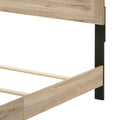 Natural Queen Panel Bed Box Spring Required Queen Natural Bedroom Bed Frame Wood