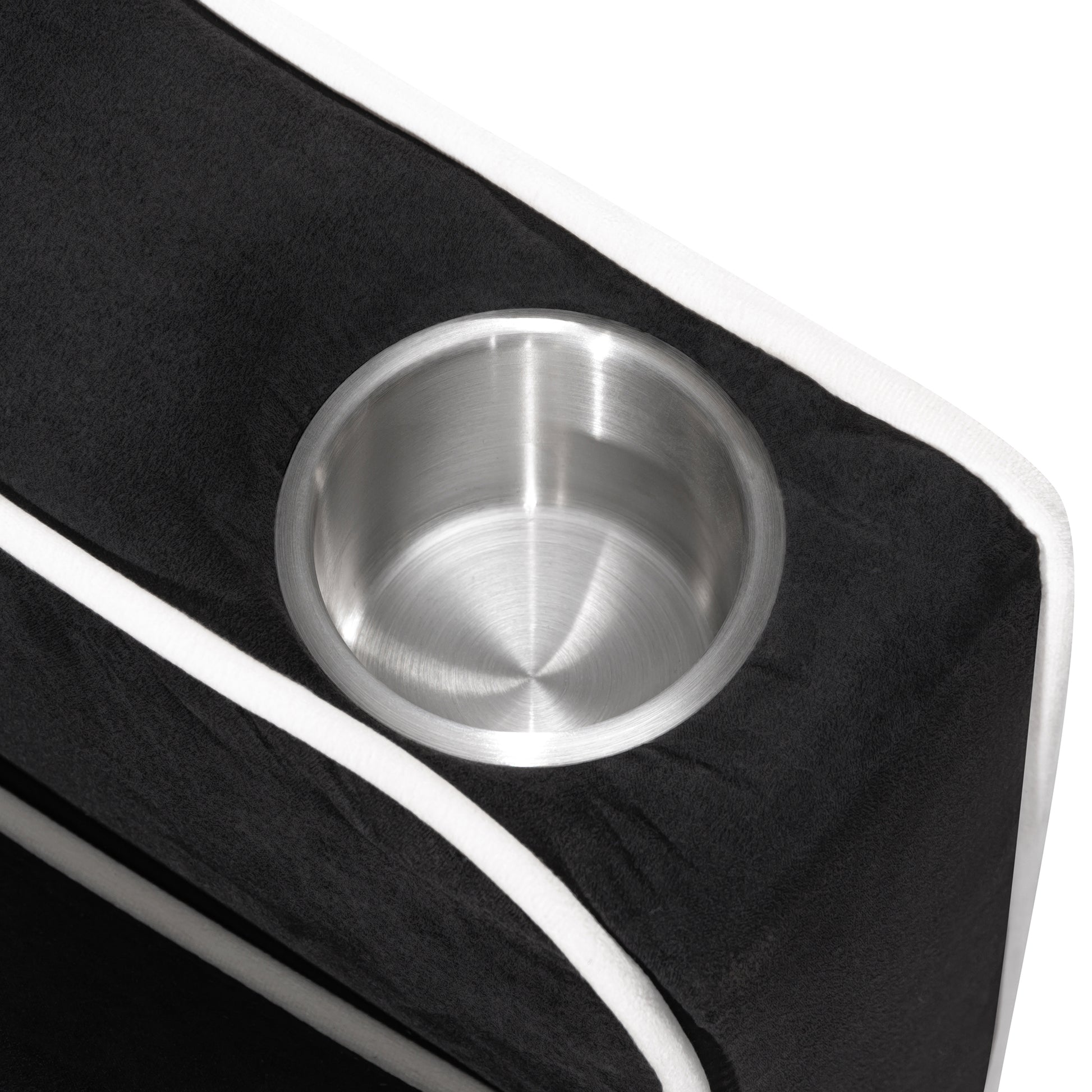 1 Multifunctional Foldable Sofa Bed In 3 Different Lengths, Modern Sofa, Upgraded Suede Fabric, Adjustable Backrest, With Usb Port, Ashtray, And Rotating Telephone Stand Black Suede Plywood 2 Seat