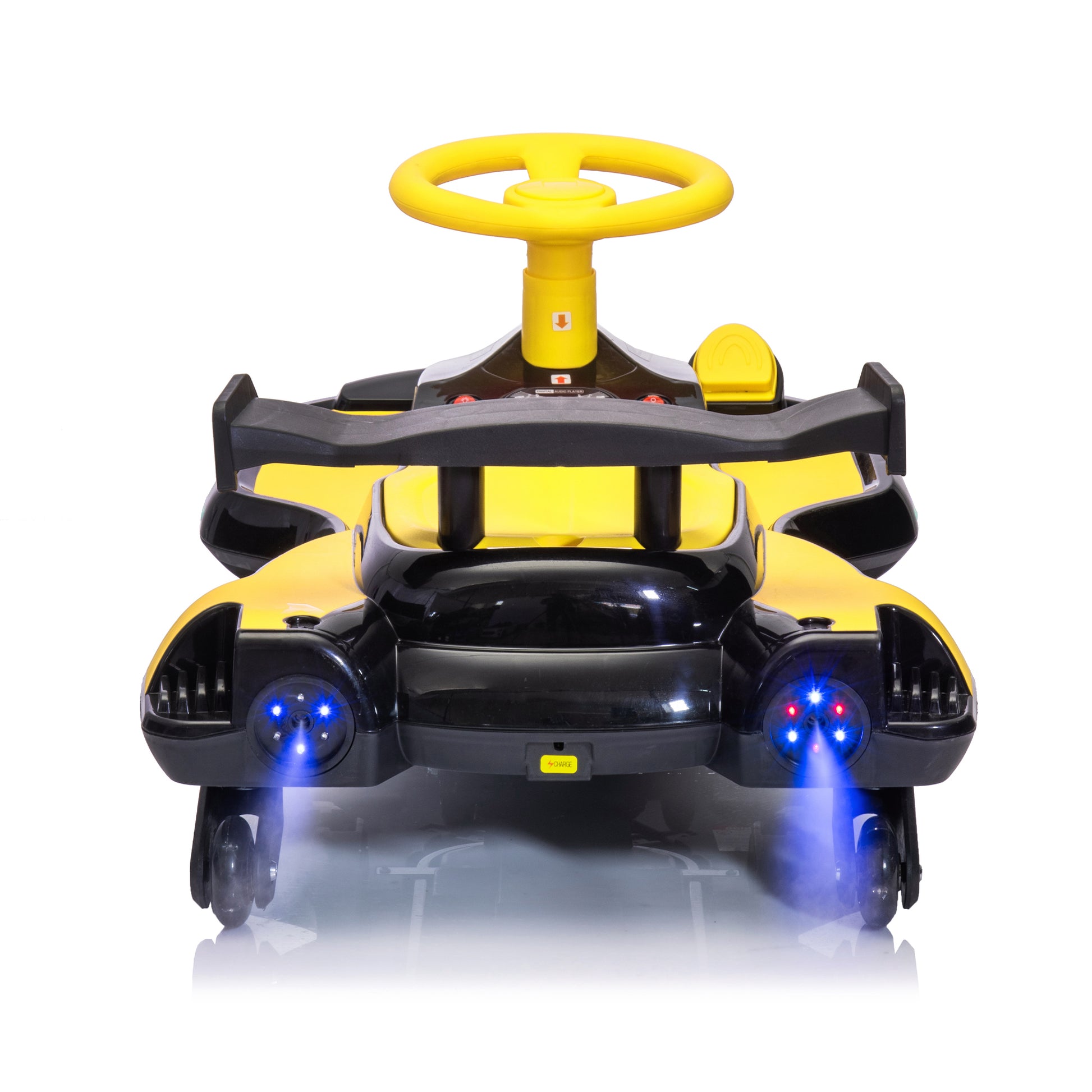 12V Kids Ride On Electric Toy,360 Degree Drift In Place,Spray Function,Front&Side Lights Design,Usb Mp3,Bluetooth,Music, 3.73 4.35 Mph,Easy Installation,Ultimate Cool Operation For Kids Aged 3 . Black 100 149 Lbs Polypropylene