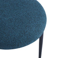 Dining Chair Set Of 2 Blue Fabric