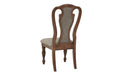 Transitional Style 7Pc Dining Set Dining Table 6Xside Chairs Cushion Seat Ash Oak Finish Kitchen Dining Room Wood Wood Oak Seats 6 Wood Dining Room Contemporary,Modern,Transitional Rubberwood 4 Leg Rectangular Dining Table With Chair Rubber Wood,Solid