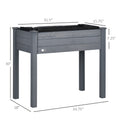 Outsunny Raised Garden Bed With Legs, 34