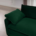 3 Piece Sectional Sofa Oversized Sectional Sofa Comfortable Sectional Sofaone Single Sectional Sofa, One 2 Seater Sofas, One 3 Seater Sofas Green Corduroy Deep Seat Sofa Green Corduroy 6 Seat