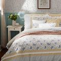 9 Piece Cotton Percale Comforter Set Yellow King King Yellow Polyester