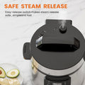 9 In 1 Electric Pressure Cooker 6 Quart, Steamer, Yogurt Maker, Warmer & Sterilizer, Saute, Slow Cooker, Rice Cooker, Egg Cooker, Multi Functional Smart Pot, Stainless Steel Black Stainless Steel