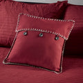 6 Piece Reversible Plaid Daybed Cover Set Red Daybed Red Microfiber