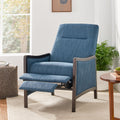 Recliner Chair Navy Blue Fabric