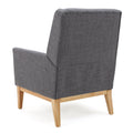 Kd Accent Chair Light Grey Fabric