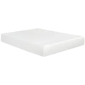 Super Plush 10 In. Medium Gel Memory Foam Mattress For King Size Bed In A Box Withwhite Aloe Vera Cover White Bedroom Modern Memory Foam Polyester King