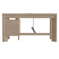 C Tan Desk Tan Solid Wood