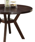 Drake Gray Fabric & Espresso Finish 5Pcs Dining Room Set Espresso,Gray Fabric,Synthetic Wood