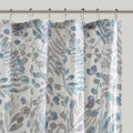 Printed Seersucker Shower Curtain Multicolor Polyester