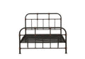 Sandy Grey Full Panel Bed With Slat Box Spring Not Required Full Grey Metal Bedroom Slat Beds Metal