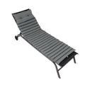 2Pcs Set Outdoor Lounge Chair Cushion Replacement Patio Funiture Seat Cushion Chaise Lounge Cushion Grey No Lounge Grey 2 Person Seating Group Polyester