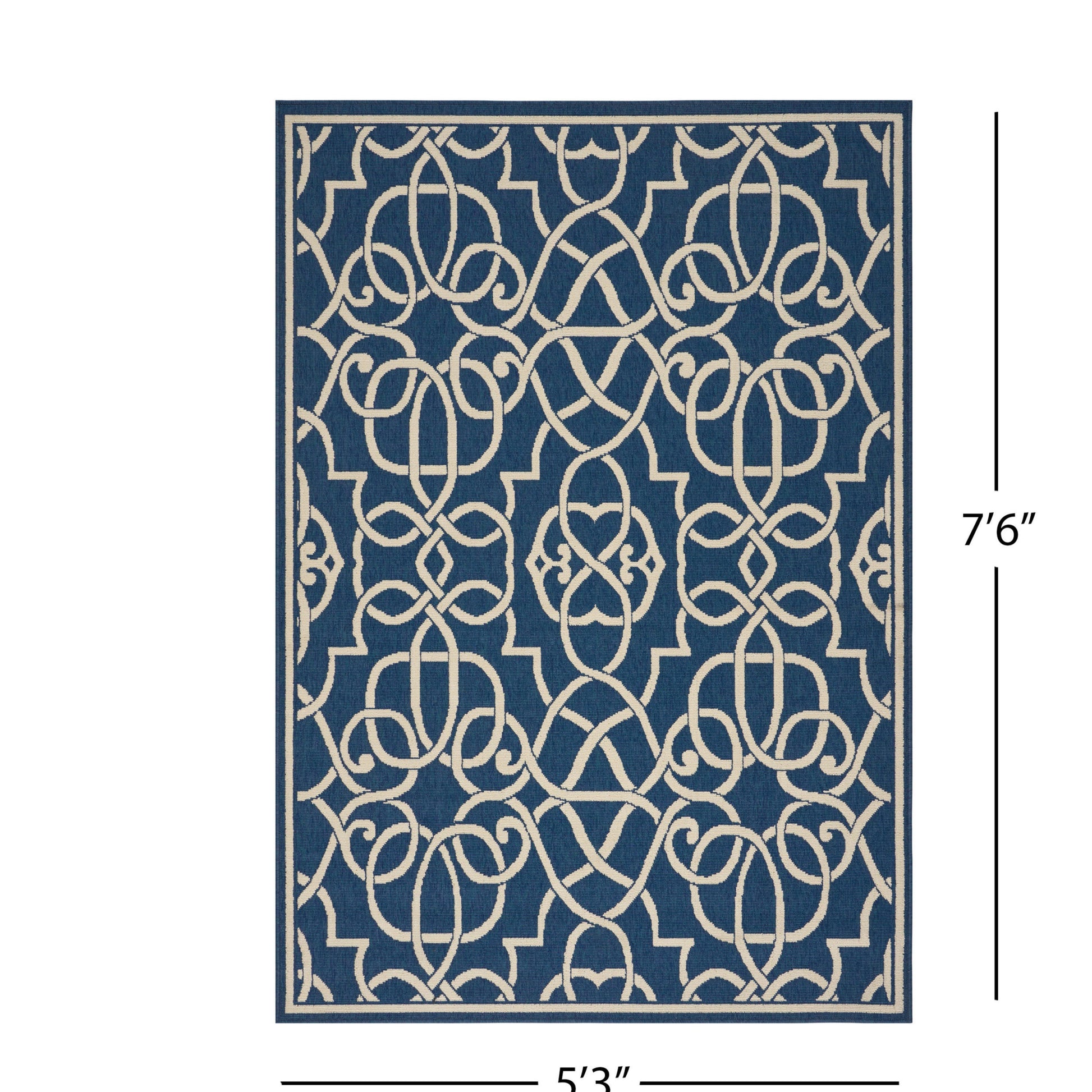 Meridian 2205B 5'3" X 7'6" Navy Polypropylene