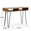 Desk Natural Wood Metal