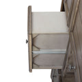 Rustic Two Tone Sever W Powerpack Gray Solid Wood Mdf