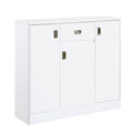 White High Gloss 3 Door Server With Drawer White Dining Room Drawers Included Mdf