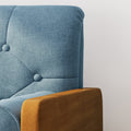 Club Chair Blue Fabric