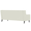 78.75'' 3 Seater Sofa, Button Tufted Backrest With Comfy Cushion, Mid Century Modern Couches For Living Room, Upholstered Comfy Sofa Couch For Bedroom, Apartment Beige Polyester 3 Seat