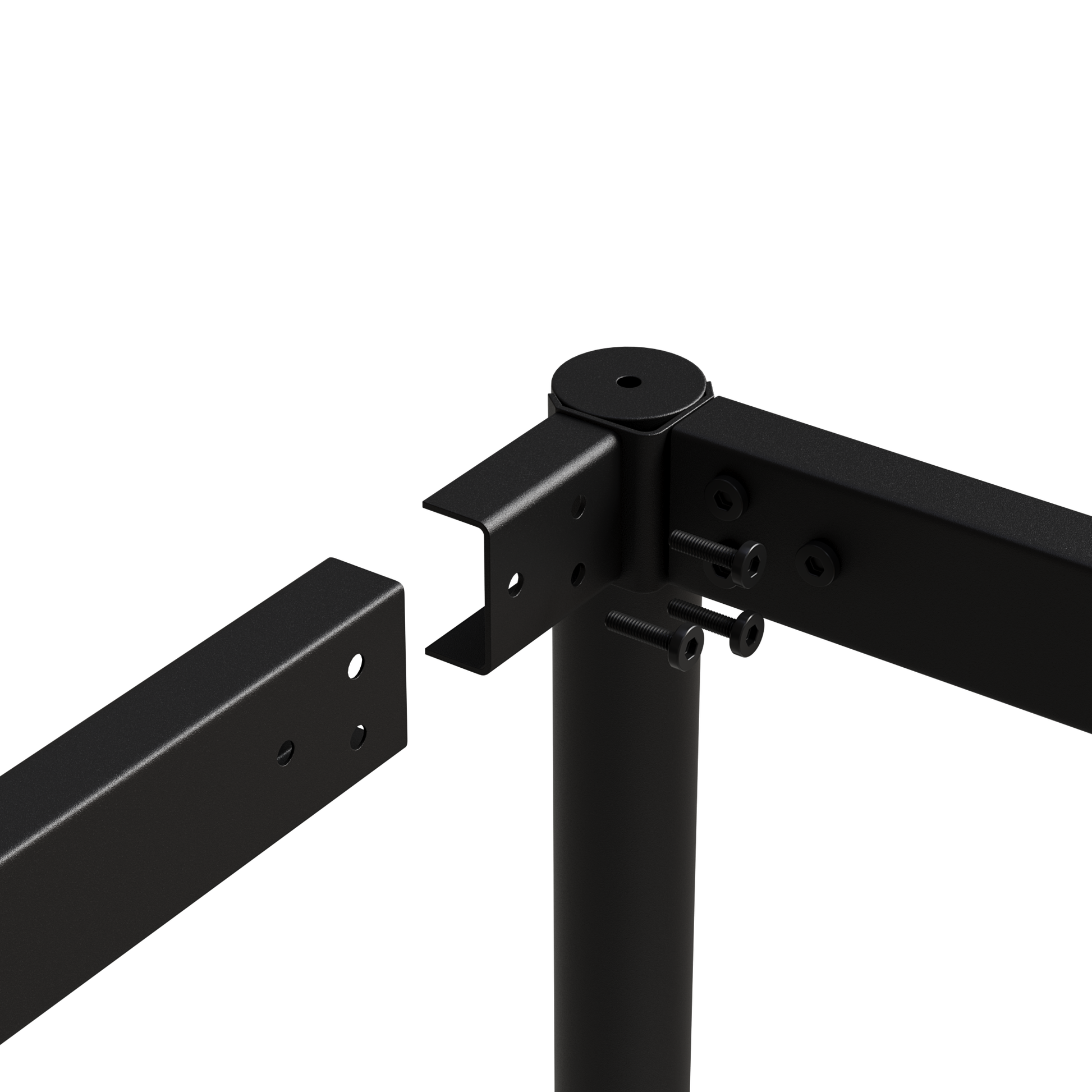 Modern Minimalist Wood Grain Tabletop Dining Table, Stylish Dining Table, Kitchen Dining Table, Sturdy And Durable, Easy To Assemble, Black Metal Leg Design, Suitable For 4 6 People, Suitable For