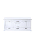 White Double Bath Vanity 80 In. W X 22 In. D, With Cultured Marble Top White Plywood Wood