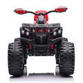 Kids Atv 4 Wheeler, 24V Kids Ride On Toy For Big Kid W Bluetooth, 800W Motor,Red Red Abs