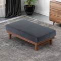 Ottoman Navy Blue Microfiber