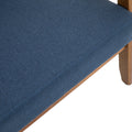 Coolmore Mid Century Modern Solid Loveseat Sofa Upholstered Linen Loveseat, 2 Seat Upholstered Loveseat Sofa Modern Couch Navy Linen 2 Seat