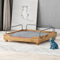 Pet Bed Blue Wood