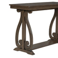 48 Inch Rustic Vintage Console Tablefarmhouse Style Entryway Table With Open Shelf And Sturdy Construction For Entryway And Living Room Walnut Walnut Distressed Finish Primary Living Space Antique,Rustic,Vintage Open Storage Console Tables Brushed