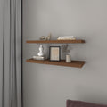 Floating Shelf Dallas, Living Room, Mahogany Mahogany Particle Board Engineered Wood