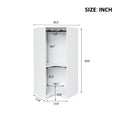 Polygon Corner Wardrobe, White White Particle Board