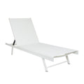 Salton Chaise Lounge Mp2 Set Of 2 White Metal Mesh