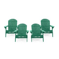 Malibu Adirondack Chair Dark Green Acacia Wood