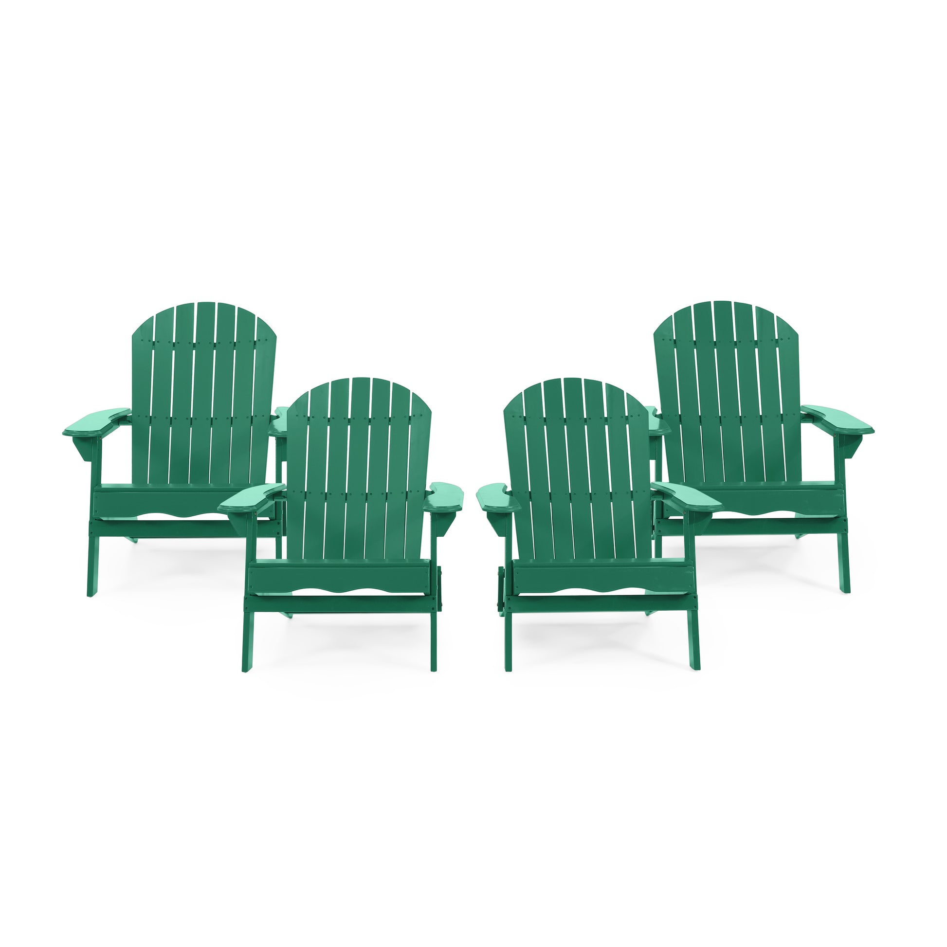 Malibu Adirondack Chair Dark Green Acacia Wood