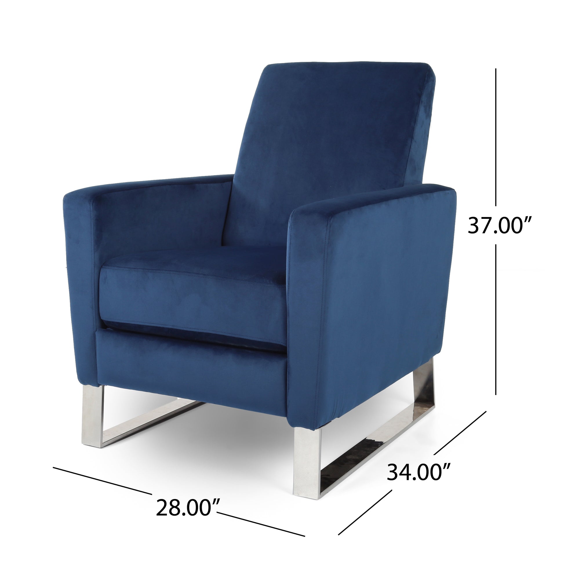 Recliner Blue Velvet