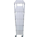 6 Tier 6000Lbs Capacity Nsf Metal Shelf Wire Shelving Unit, Heavy Duty Adjustable Storage Rack With Wheels & Shelf Liners For Commercial Grade Utility Steel Storage Rack, Chrome 82