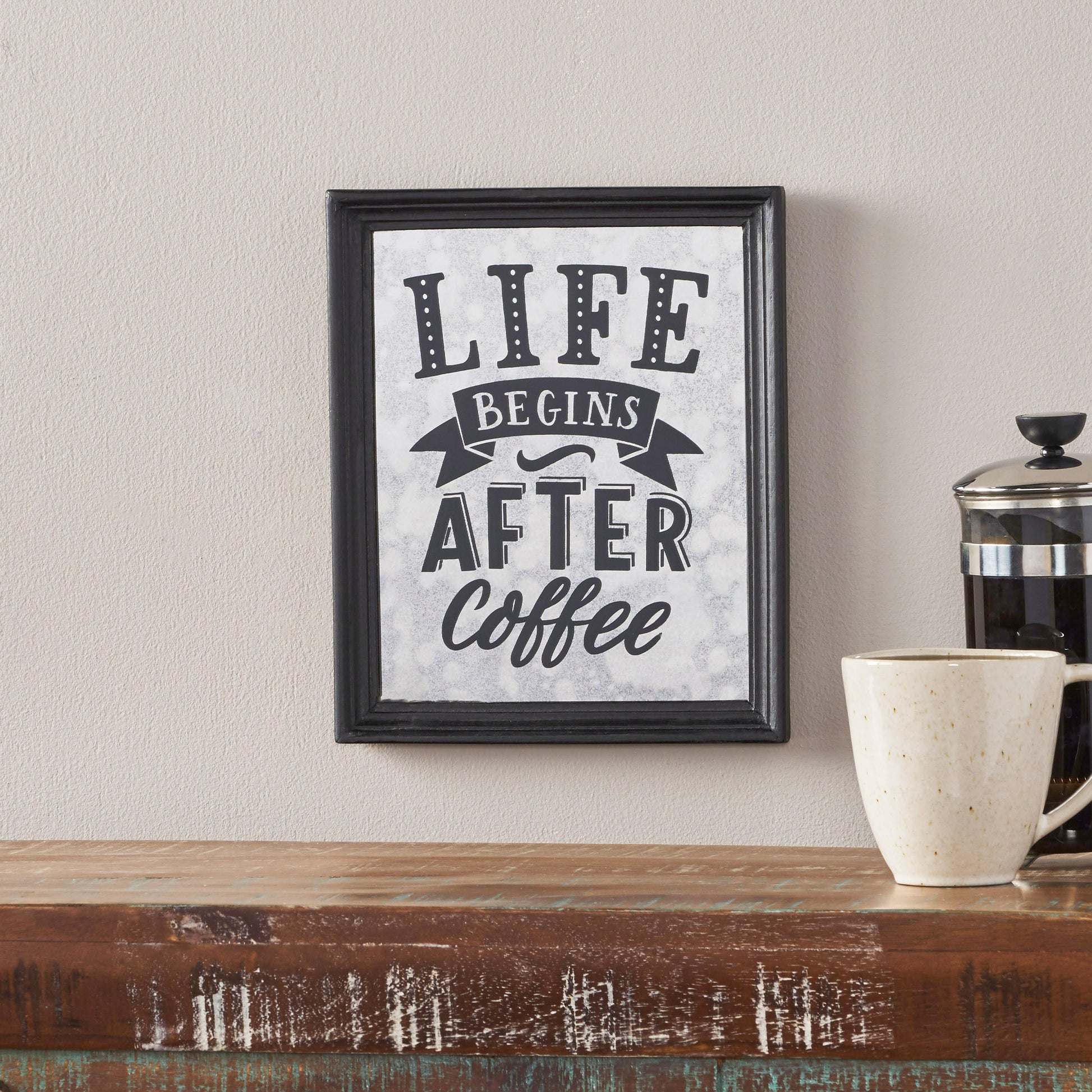 Coffee Transfer Wall D Cor Life Black Wood