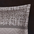 7 Piece Jacquard Comforter Set Grey Taupe King King Grey Taupe Polyester
