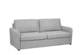 Queen Size Sleeper Sofa Pull Out Bed, Convertible Sofa Bed Couch 2 In 1, With Foam Mattress For Living Room, Dark Grey Light Grey Fabric 3 Seat