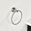 5 Piece Bathroom Towel Rack Set Wall Mount Brushed Nickel Aluminium