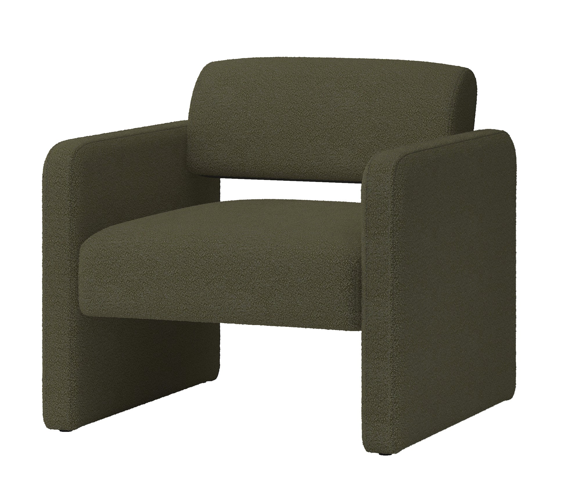 Green Single Sofa Chair, Upholstered Comfortable Chair With Armrests, For Dining Room Bedroom Living Room Reception Green 30.9"*30.51"*30.11" Green Velvet