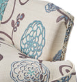 Mirod Comfy Arm Chair With Tufted Backmodern For Living Room, Bedroom And Study White Multi Fabric