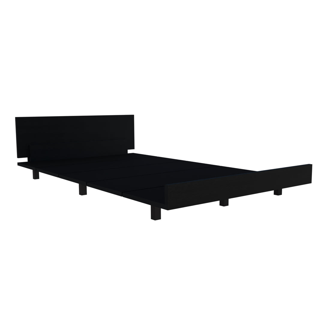 Kaia Twin Bed Base With Headboard Black Twin Black Bedroom Particle Board