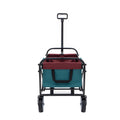 Minimeetall Multi Use Bag,Collapsible Foldable Wagon Cart Beach Wagon Heavy Duty Utility Cart Utility Wagon Grocery Cart For For Camping 3Pcs Plastic Liner Bag Covercyan Cyan Steel