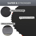 Soozier Trampoline Replacement Mat, Fits 14' Trampoline With 80 V Hooks & 5.5
