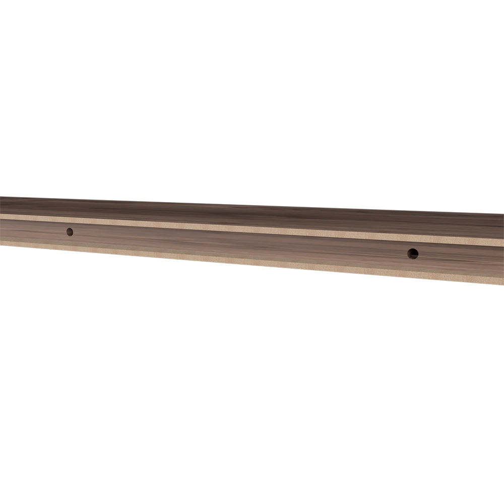 Floating Shelf Lyle, Living Room, Dark Walnut Walnut Particle Board Engineered Wood