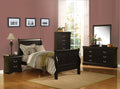 Black 5 Drawer Chest Black Bedroom Particle Board Mdf